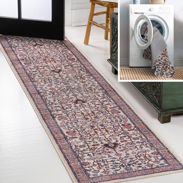 Kemer All-over Persian Washable Area Rug